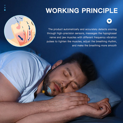 Smart anti Snoring Device EMS Pulse Stop Snore Portable Comfortable Sleep Well Stop Snore Health Care Sleep Apnea Aid USB