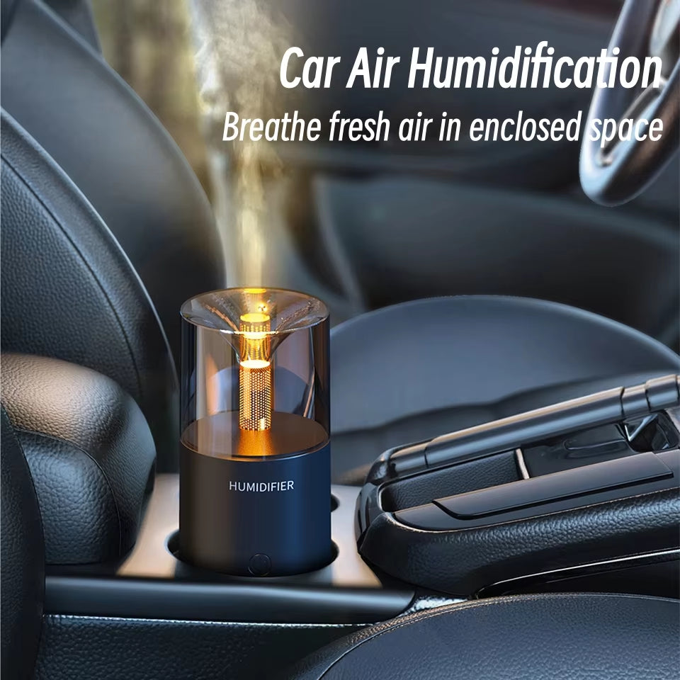 Mini Portable Car Aromatherapy Essential Oil Diffuser with LED Lighthome Office Table USB Electric Aroma Air Humidifier Diffuser