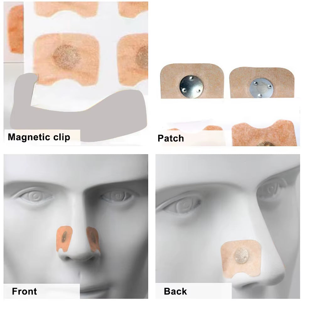 10/100Pcs Nose Strips Pack of Anti-Snoring Nose Strips Magnetic Nose Strips Intake Breathing Nasal Strip Nose Strips for Busines