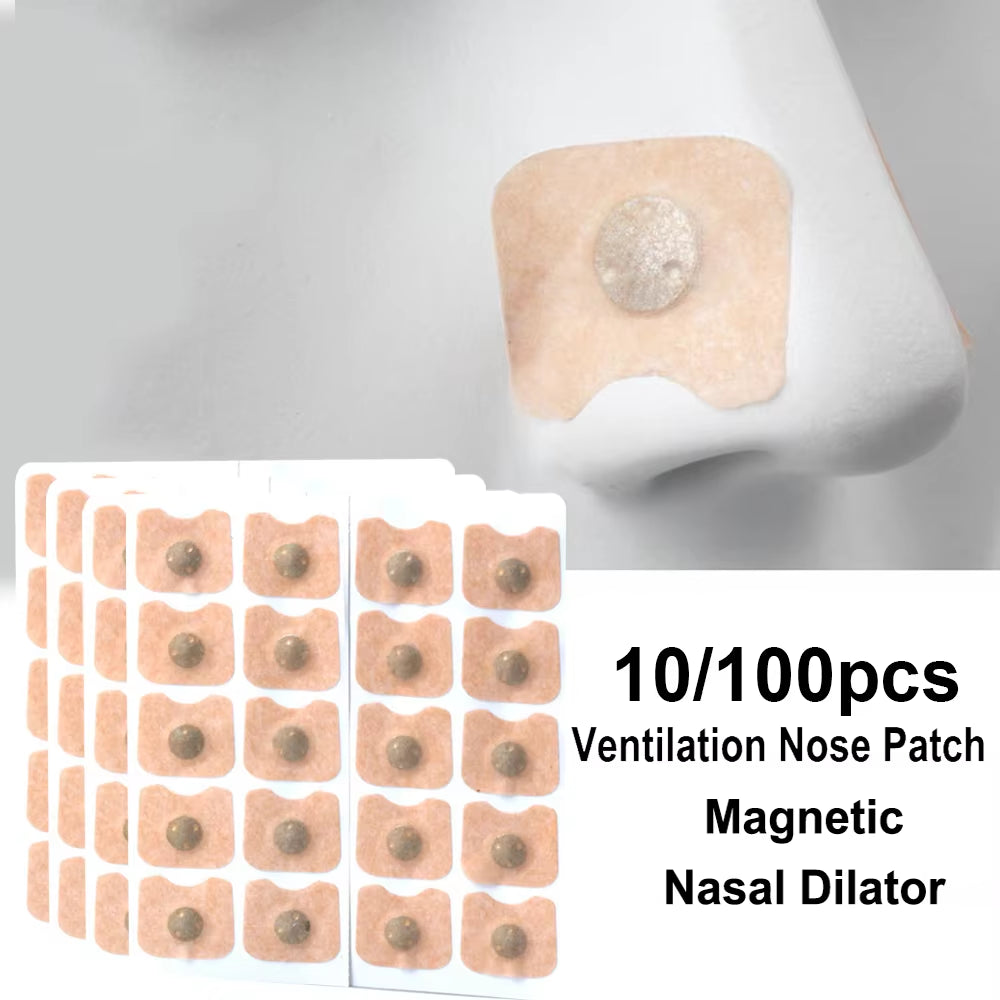 10/100Pcs Nose Strips Pack of Anti-Snoring Nose Strips Magnetic Nose Strips Intake Breathing Nasal Strip Nose Strips for Busines