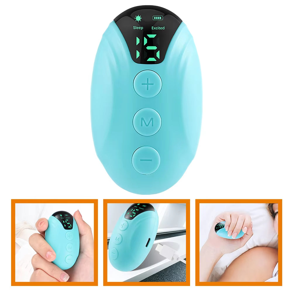 1 Set of Handheld Sleep Instrument Microcurrent Sleep Aid Small Electric Sleep Aid Device Sleeping Instrument